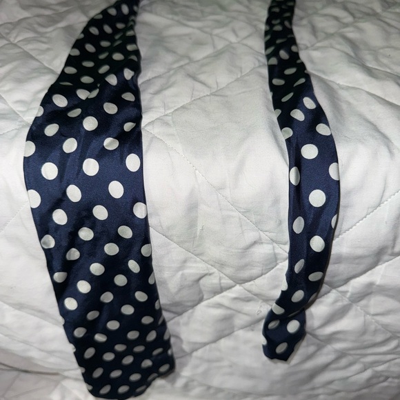 Leonardo Strelli Silk Polka Dot Tie - Picture 4 of 4